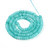 Dyed Natural White Jade Beads Strands G-T139-57A-06-2