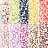 200G Frosted Baking Paint Crackle Glass Beads with Glitter Powder DGLA-YW0001-56A-2
