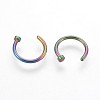 316 Stainless Steel Nose Nose Ring AJEW-P070-05C-2