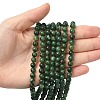 Natural West African Jade Round Beads Strands G-P075-03-6mm-3