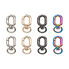 Biyun 8Pcs 4 Colors Zinc Alloy Swivel Clasps FIND-BY0001-07-13