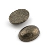 Oval Natural Pyrite Cabochons G-I125-10-18x13mm-01-2