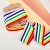 Fingerinspire Stripe Double Face Rainbow Ribbon OCOR-FG0001-06-4