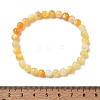 6MM Natural Yellow Shell Round Beaded Stretch Bracelets SH-CBACA76-18B-5
