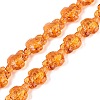 Transparent Glass Beads Strands DGLA-N021-02A-08-1