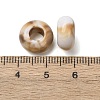 Two Tone Opaque Acrylic Imitation Gemstone European Beads SACR-K005-04B-3