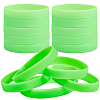 Flat Plain Silicone Cord Bracelet for Men Women BJEW-WH0016-32J-1