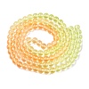 Baking Painted Transparent Glass Beads DGLA-M001-8mm-08-2