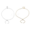 2Pcs 2 Colors 304 Stainless Steel Singapore Chain Necklace Making AJEW-JB01333-2
