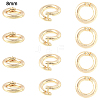 10Pcs Brass Locking Jump Rings KK-YW0003-96B-G-1