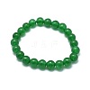 Natural Malaysia Jade Bead Stretch Bracelets X-BJEW-K212-A-013-2