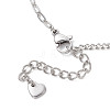304 Stainless Steel Twisted Curb & Cable Chain Bracelets for Women BJEW-JB13119-4