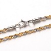 304 Stainless Steel Rope Chain Necklaces LS-NJEW-M124-09GP-1