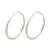 Brass Hoop Earrings for Women LS-EJEW-A121-18C-S-2