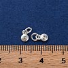 Brass Micro Pave Cubic Zirconia Charms KK-C071-11S-3