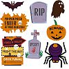 Plastic Yard Signs Display Decorations DIY-WH0248-033-1