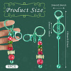 Spritewelry 5Pcs Alloy and Brass Bar Beadable Keychain for Jewelry Making DIY Crafts DIY-SW0001-16A-2
