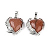 Synthetic Goldstone Pendants G-Q025-01P-09-1