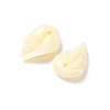 Synthetic Coral Dyed Leaf Charms CORA-Q034-01-02-2