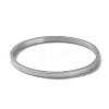 3Pcs 3 Color 304 Stainless Steel Grooved Bangles Set BJEW-F464-01-3