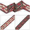 Polyester Grosgrain Ribbon OCOR-WH0063-37-4