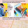 Cheriswelry 24 Sheets 24 Styles Plastic Drawing Stencil DIY-CW0001-13-11