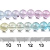 Baking Painted Transparent Glass Beads DGLA-M001-8mm-03-5