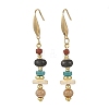 Natural & Synthetic Gemstone Dangle Earrings EJEW-JE07531-3