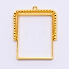Alloy Open Back Bezel Pendants PALLOY-WH0071-59G-RS-1