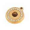 304 Stainless Steel Rhinestone Pendants CE-CBAF3A3-25G-02-2