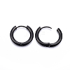 304 Stainless Steel Huggie Hoop Earrings EJEW-F111-18mm-B-2