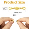 12Sets Brass Magnetic Clasps Converter KK-FS0001-95G-4