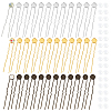 36Pcs 3 Colors Iron Hair Fork Findings IFIN-UN0001-25-1