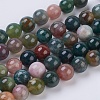 Natural Indian Agate Beads Strands X-G-G515-8mm-05-1