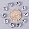 304 Stainless Steel Rhinestone Bead Spacers STAS-PH0001-02P-3