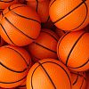 PU Leather Mini Imitation Basketball for Doll Decorations AJEW-H145-63-1