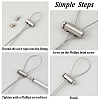 4 Styles 201 Stainless Steel Wire Rope Clamps STAS-GA0001-39-5