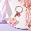 Glass & Acrylic Butterfly Keychain KEYC-JKC00649-03-2