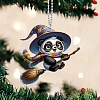 Acrylic Panda Witch Hanging Ornaments PW-WG4A8FA-01-5