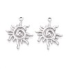 304 Stainless Steel Pendants X-STAS-T065-07P-1
