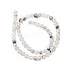 Natural Dendritic Agate Beads Strands G-C011-6mm-01-3