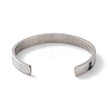 Non-Tarnish 304 Stainless Steel Star Cuff Bangles BJEW-F464-P-02-3