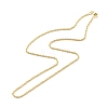 Brass Rope Chains Necklace for Women NJEW-P265-16G-2