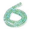 Frosted Transparent Glass Beads Strands FGLA-M002-01F-4
