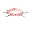 Gothic Style Alloy Spiked Rivet Imitation Leather Choker Necklaces FS-WGF47C0-03-2