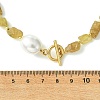 Raw Rough Natural Yellow Apatite Necklaces NJEW-JN06638-4