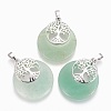 Natural Green Aventurine Pendants G-F573-C17-1