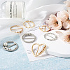 10Pcs 10 Style Alloy Slide Buckles FIND-BY0001-10-5