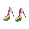 High-Heeled Shoes Shape Acrylic Pendants MACR-E002-01-2