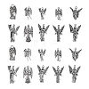 100pcs 10 Styles Tibetan Style Alloy Pendants TIBEP-CJ0001-42-1